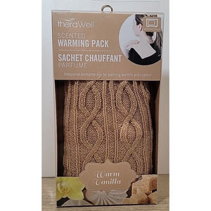 TheraWell Scented Warming Pack Warm Vanilla Sachet Microwave Aromatherapy Beige